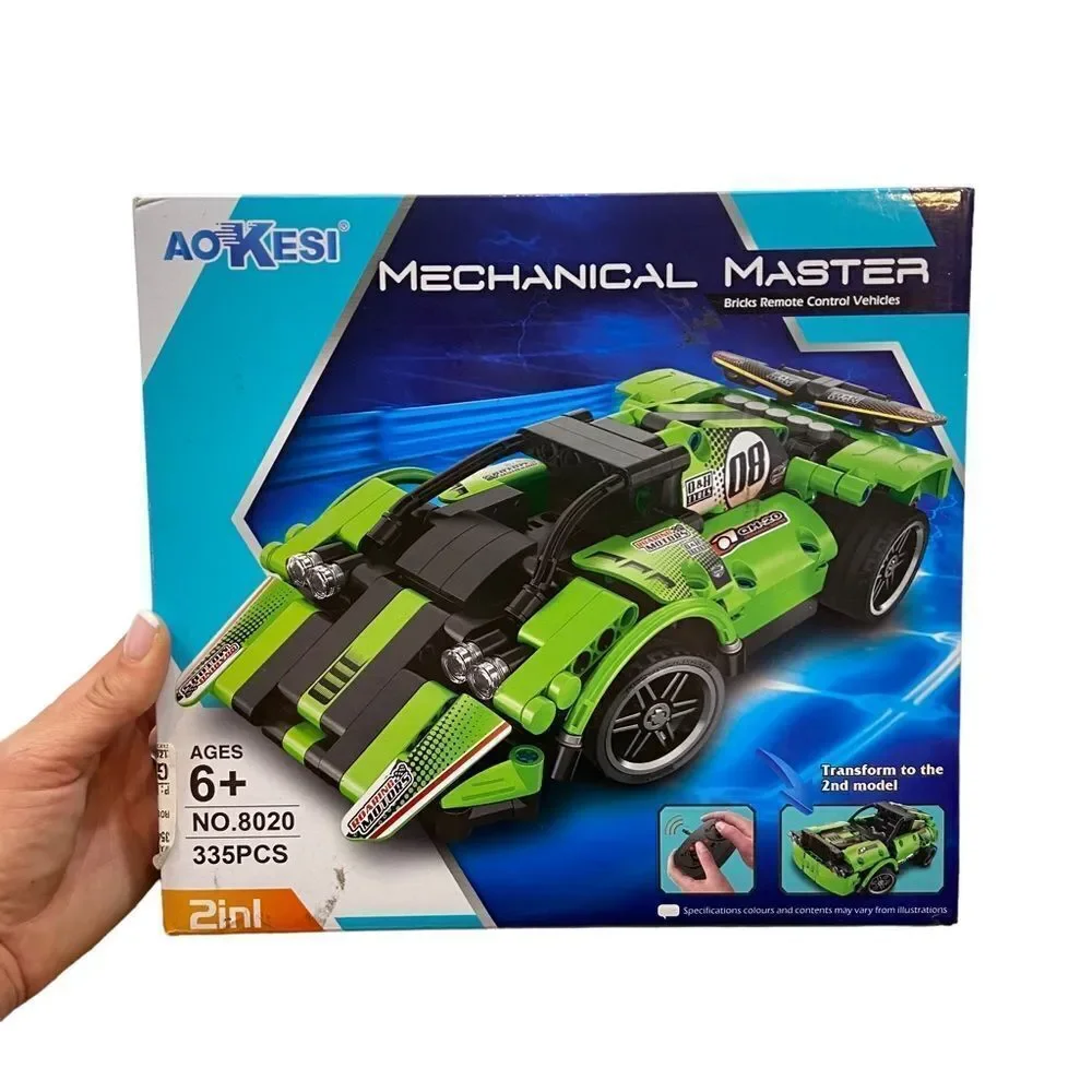 Brand New AO Kesi 2 in 1 Mechanical Masters Brick Building Toy RC Car